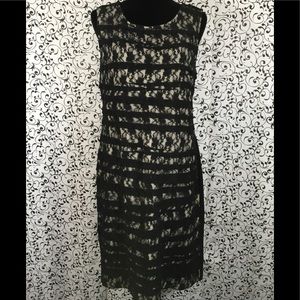 Alfani Black Dress with lace front